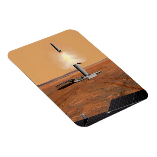 Een stijgend voertuig verlaat Mars. 2 Magneet (Rechterzijde)
