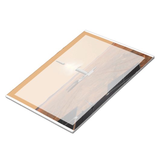 Een stijgend voertuig verlaat Mars. 2 Notitieblok (Schuin)