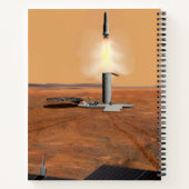 Een stijgend voertuig verlaat Mars. 2 Notitieboek (Achterkant)