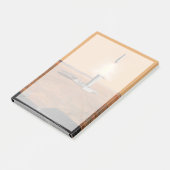 Een stijgend voertuig verlaat Mars. 2 Post-it® Notes (Schuin)