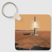Een stijgend voertuig verlaat Mars. 2 Sleutelhanger (Voorkant)