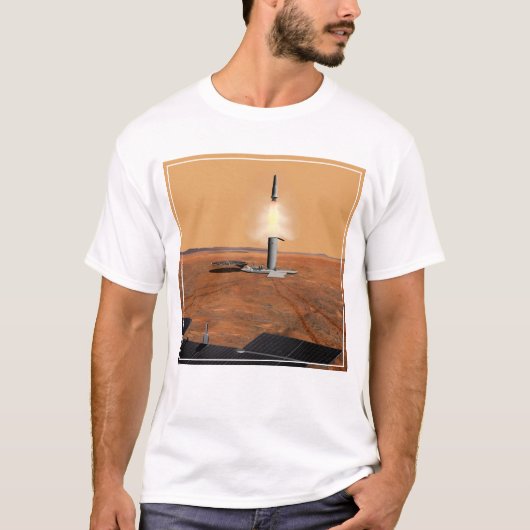 Een stijgend voertuig verlaat Mars. 2 T-shirt (Voorkant)