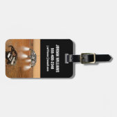 Een stijgend voertuig verlaat Mars. Bagagelabel (Voorkant horizontaal)