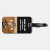 Een stijgend voertuig verlaat Mars. Bagagelabel (Achterkant horizontaal)