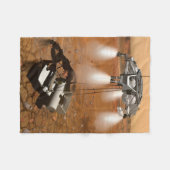 Een stijgend voertuig verlaat Mars. Fleece Deken (Voorkant (Horizontaal))