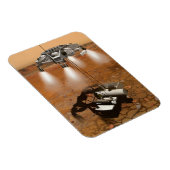 Een stijgend voertuig verlaat Mars. Magneet (Rechterzijde)