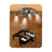 Een stijgend voertuig verlaat Mars. Magneet (Verticaal)