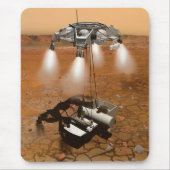 Een stijgend voertuig verlaat Mars. Muismat (Voorkant)