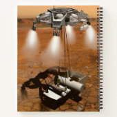 Een stijgend voertuig verlaat Mars. Notitieboek (Achterkant)