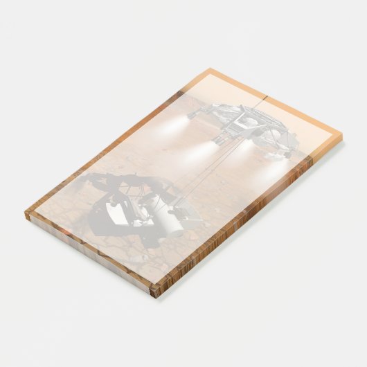 Een stijgend voertuig verlaat Mars. Post-it® Notes (Schuin)