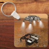 Een stijgend voertuig verlaat Mars. Sleutelhanger (Voorkant)