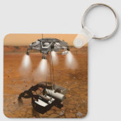 Een stijgend voertuig verlaat Mars. Sleutelhanger (Achterkant)
