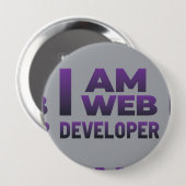 Een stijlvol element voor Web Design Round Ronde Button 4,0 Cm (Voorkant /achterkant)