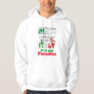 een stijlvol kunstwerk voor alle Italiaanse liefhe Hoodie
