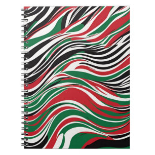 Een stijlvol Notitieboek met vet abstract ontwerp