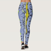 Een stijlvolle abstracte "Ratti_Creative_Arts" leg Leggings (Achterkant)
