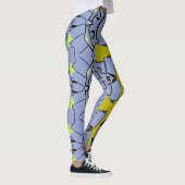 Een stijlvolle abstracte "Ratti_Creative_Arts" leg Leggings (Rechts)