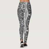 Een stijlvolle abstracte "Ratti_Creative_Arts" leg Leggings (Achterkant)