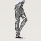 Een stijlvolle abstracte "Ratti_Creative_Arts" leg Leggings (Rechts)