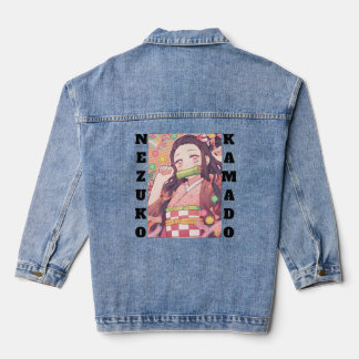 Een stijlvolle, moderne denim met Nezuko Denim Jacket