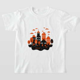 Een stijlvolle stedelijke scène t-shirt
