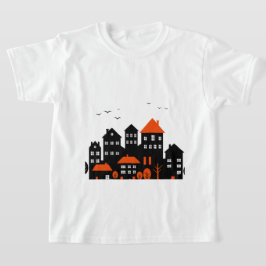 Een stijlvolle stedelijke scène t-shirt