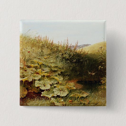 Een stil Dell Vierkante Button 5,1 Cm (Voorkant)