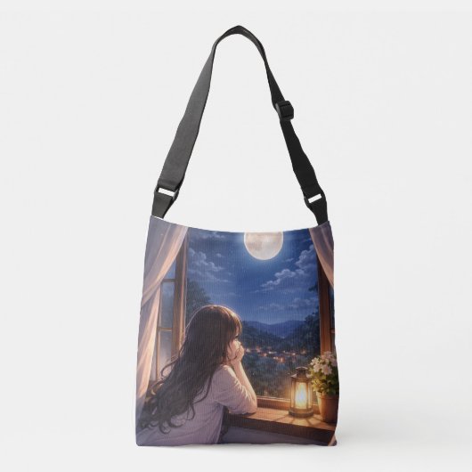 Een stil gesprek met de hemel crossbody tas (Voorkant)