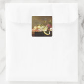 Een stil leven met een bril vierkante sticker (Tas)