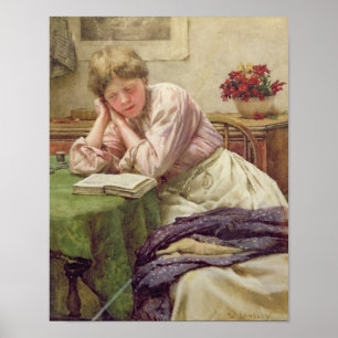 Een stil lezen poster