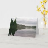 Een stil Meer Kaart (Gele Bloem)