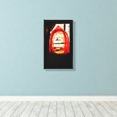 Een stil moment canvas afdruk (Insitu (Houten vloer))