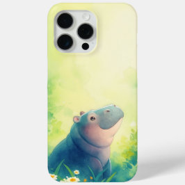 Een stil moment van een nijlpaard iPhone 15 pro max hoesje