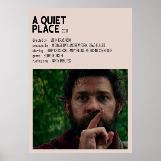 Een stil plaatsminimalistisch poster (Voorkant)