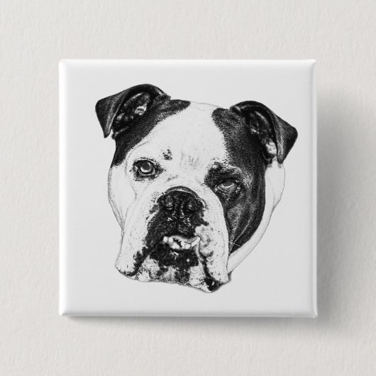 Een stille blijk van trouw vierkante button 5,1 cm (Voorkant)