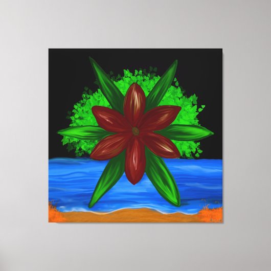 Een Stille Bloei in het Paradijs Canvas Afdruk (Voorkant)