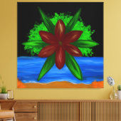 Een Stille Bloei in het Paradijs Canvas Afdruk (Insitu (Woonkamer))