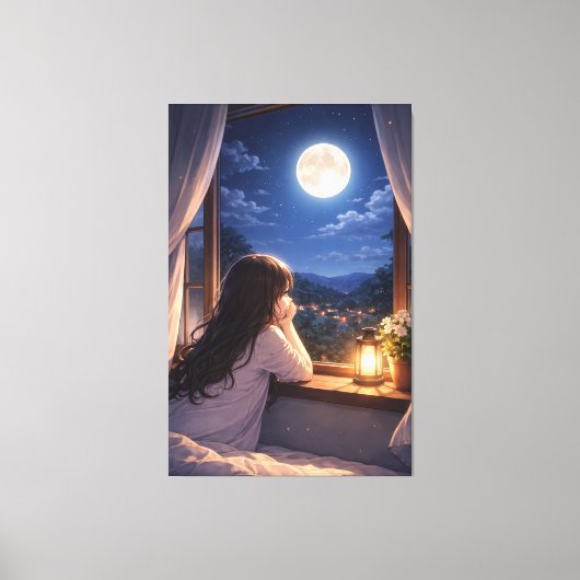 Een stille conversatie met de hemel canvas afdruk (Voorkant)
