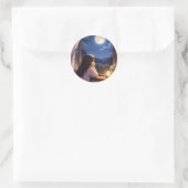Een stille conversatie met de hemel ronde sticker (Tas)