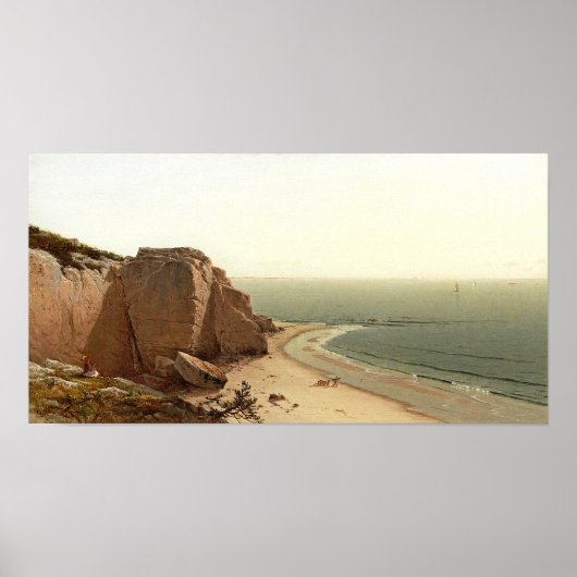 Een stille dag bij Manchester, Alfred Bricher Poster (Voorkant)