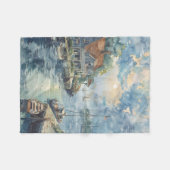 Een Stille Haven Fleece Deken (Voorkant (Horizontaal))