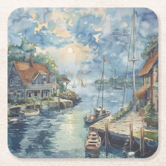 Een Stille Haven Kartonnen Onderzetters (Voorkant)