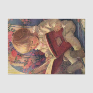 “Een Stille Hoek” door Jessie Willcox Smith Tissuepapier