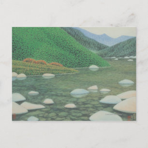 Een stille hoek in de bergen briefkaart