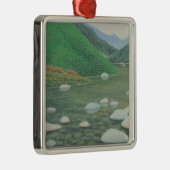 Een stille hoek in de bergen metalen ornament (Rechts)