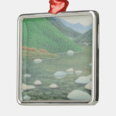 Een stille hoek in de bergen metalen ornament (Links)