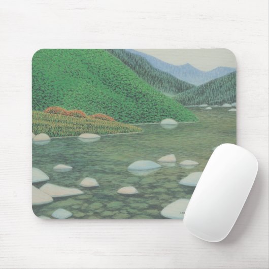 Een stille hoek in de bergen muismat (Met muis)