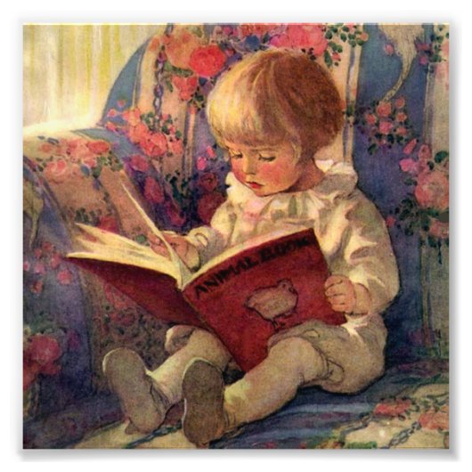 "Een stille hoek" van Jessie Willcox Smith Foto Afdruk (Voorkant)