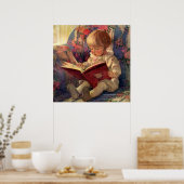 "Een stille hoek" van Jessie Willcox Smith Poster (Keuken)