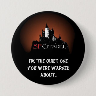 Eén stille knop ronde button 7,6 cm